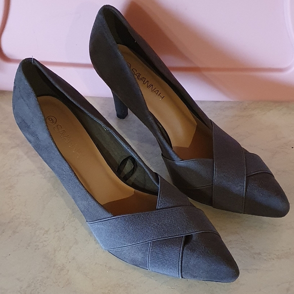 Size 9 Savannah grey pointy toe heel - Picture 6 of 7